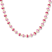 Load image into Gallery viewer, Revel Small Pave Bead Necklace - Ruby &amp; Pink Sapphire
