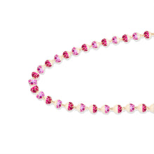 Load image into Gallery viewer, Revel Small Pave Bead Necklace - Ruby &amp; Pink Sapphire
