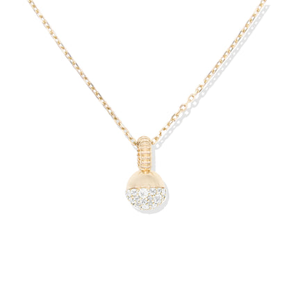 Revel Small Bobble Charm Necklace - Diamond