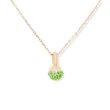 Load image into Gallery viewer, Revel Small Bobble Charm Necklace- Tsavorite
