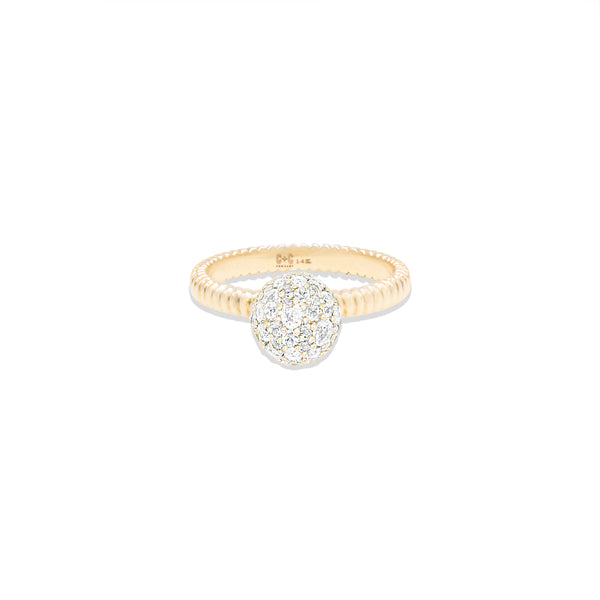 Revel Small Bobble Ring - Diamond