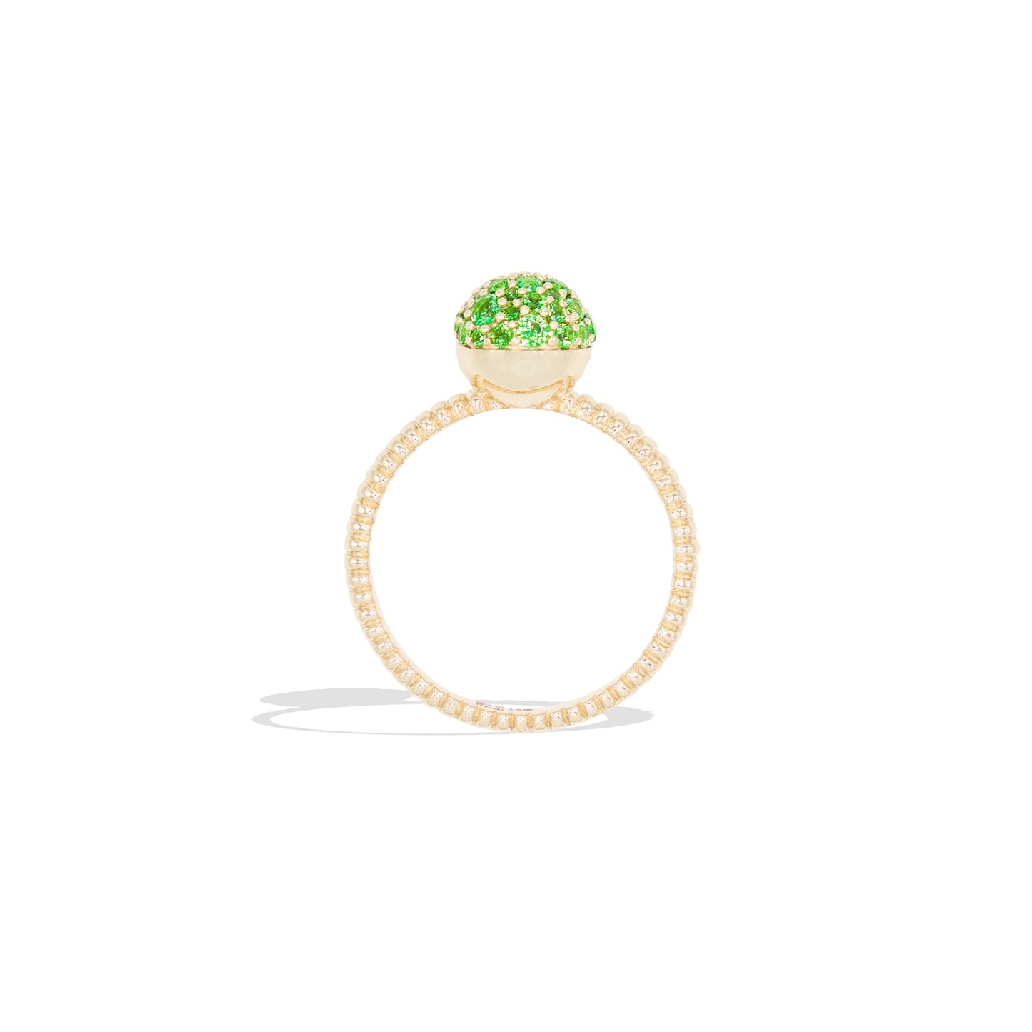 Revel Small Bobble Ring - Tsavorite