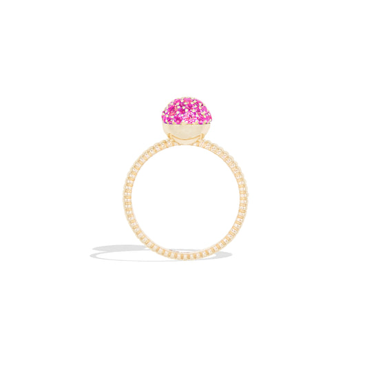 Revel Small Bobble Ring - Pink Sapphire