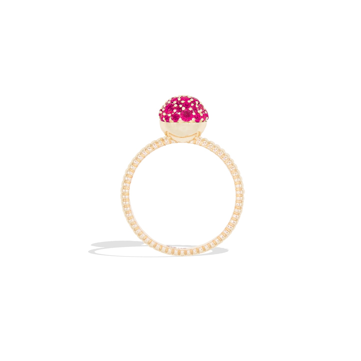Revel Small Bobble Ring - Ruby