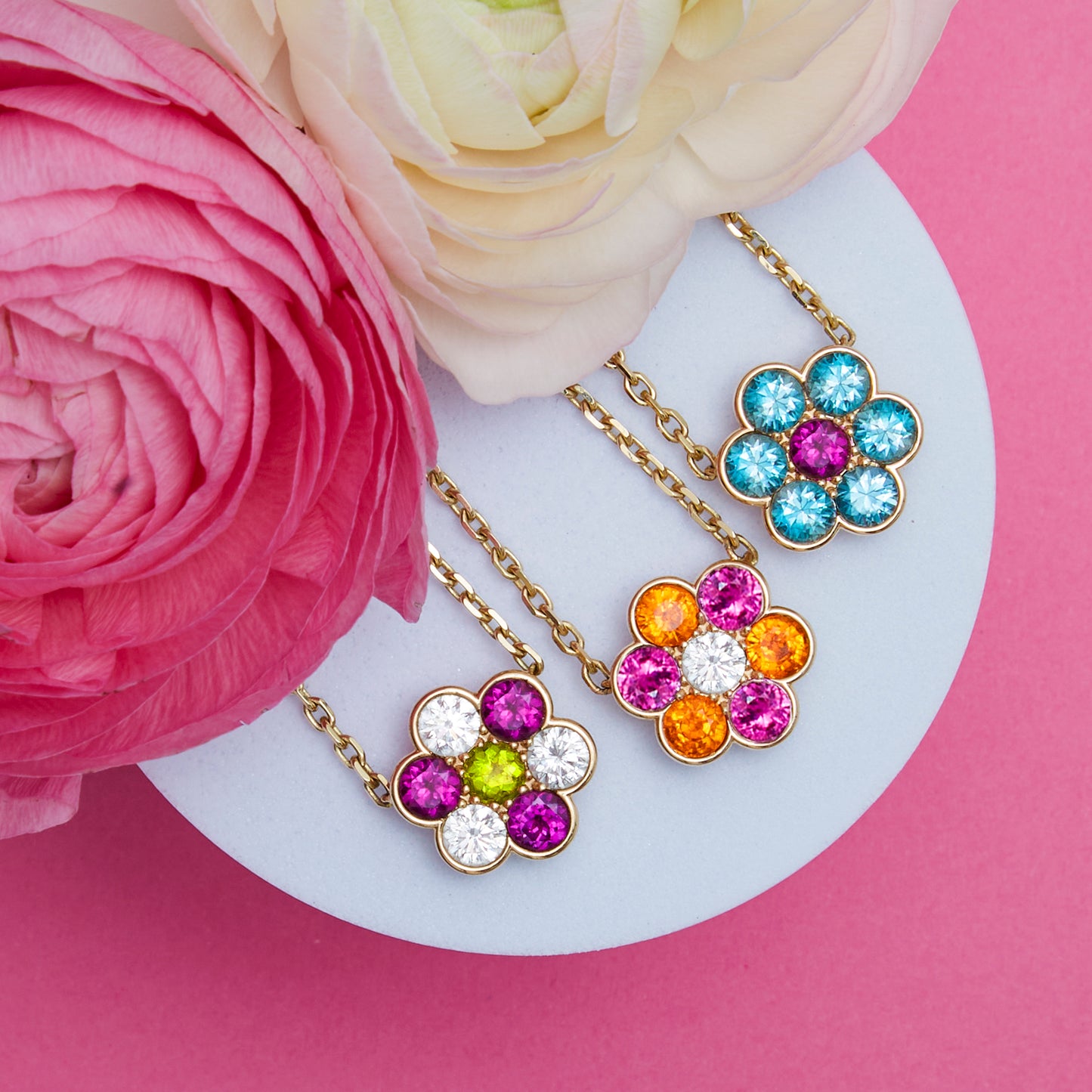 Family Blooms Pendant Necklace