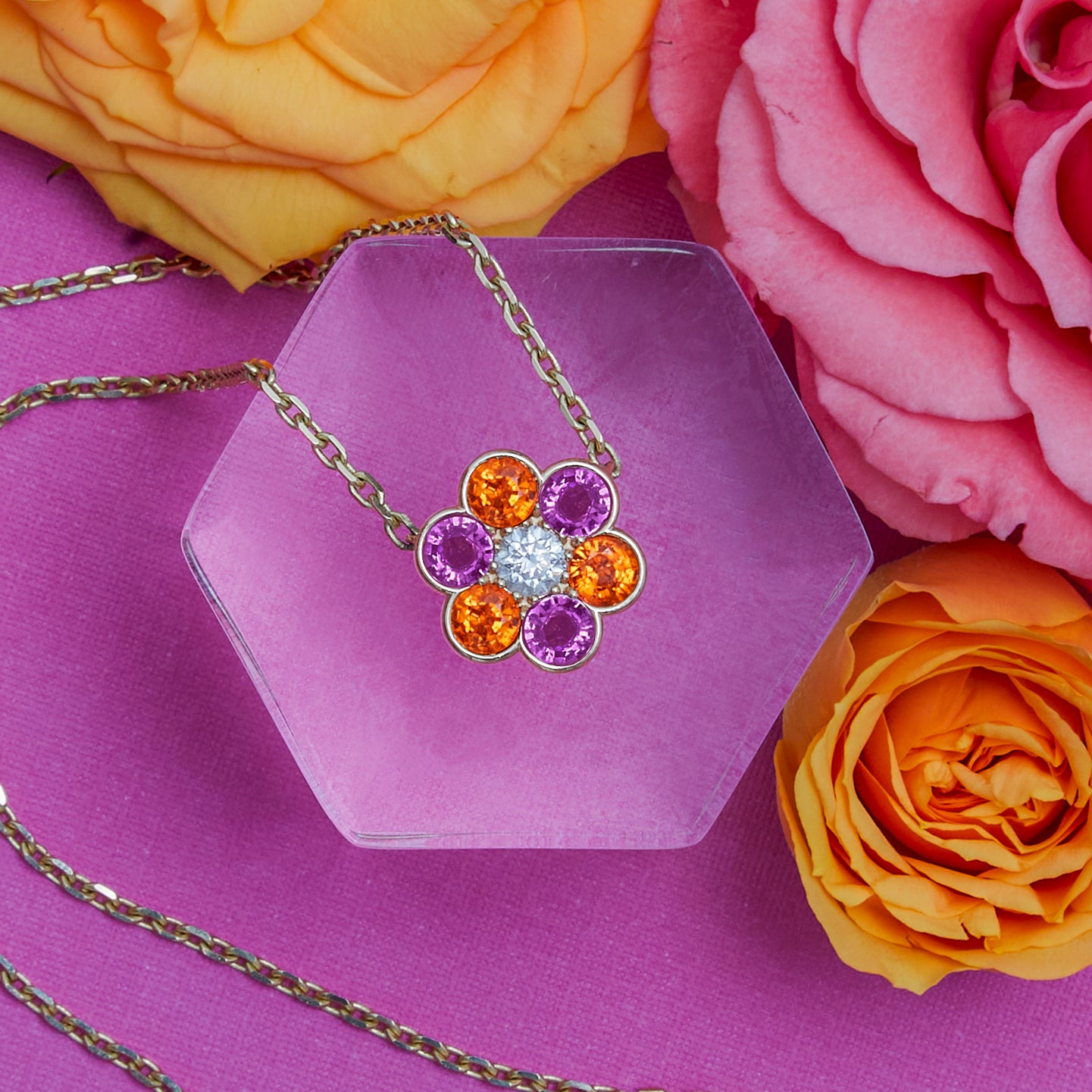 Family Blooms Pendant Necklace