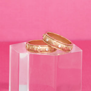 Family Stacks Ring - Letters