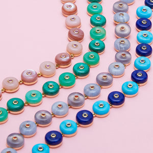 Evolve Stone Inlay Bracelet - Pink