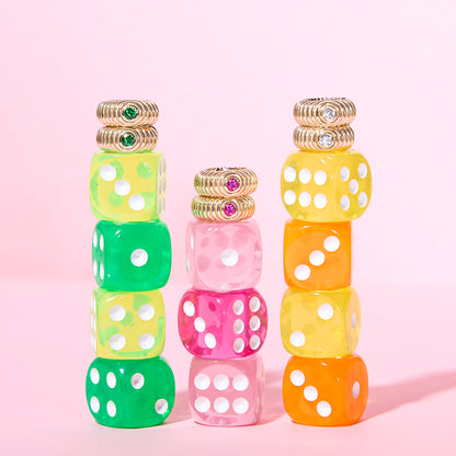 Revel Ribbed Huggie - Tsavorite