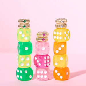 Revel Ribbed Huggie - Pink Sapphire
