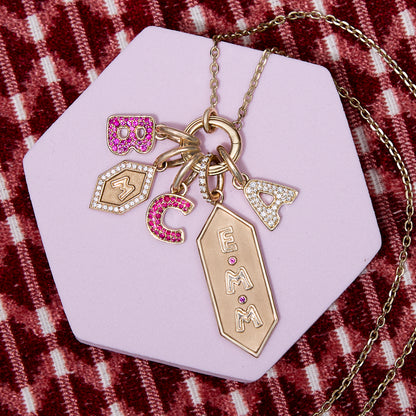 Family Heirloom Charm Loop Necklace