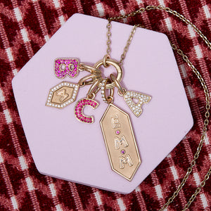 Family Heirloom Charm Loop Necklace