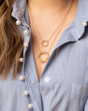 Load image into Gallery viewer, Crew Small Circle Pendant Necklace - Tsavorite &amp; Diamond

