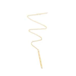 Crew Stick Pendant Necklace - Pink Sapphire & Diamond