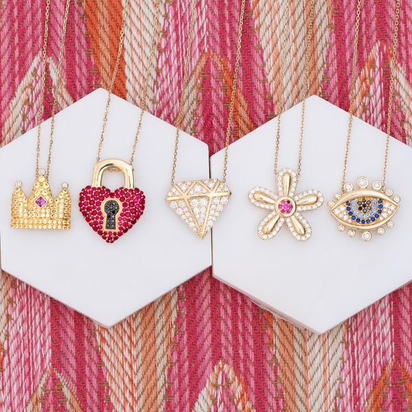 Juju Heart Locket Charm Necklace