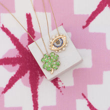 Load image into Gallery viewer, Juju Four Leaf Clover Charm Necklace
