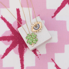 Load image into Gallery viewer, JuJu Four Leaf Clover Charm Necklace
