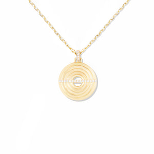 The Edge Disk Pendant Necklace