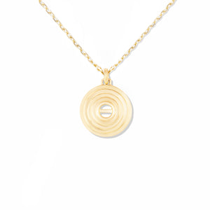 The Edge Disk Pendant Necklace