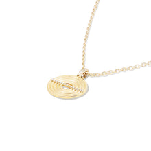 Load image into Gallery viewer, The Edge Disk Pendant Necklace
