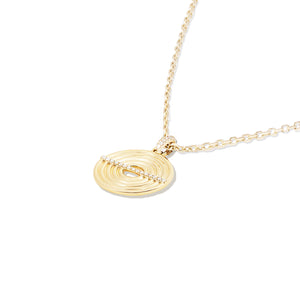 The Edge Disk Pendant Necklace