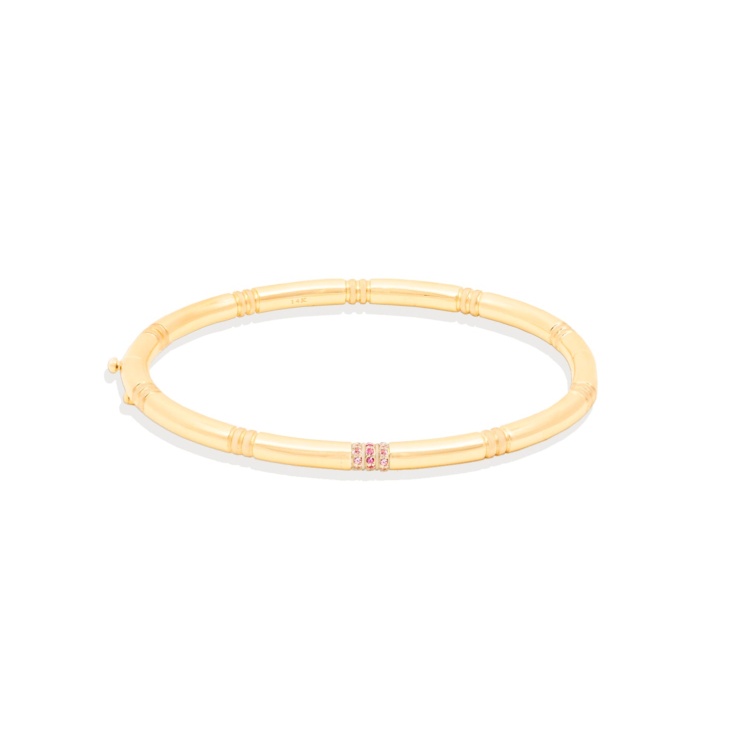 Crew Bangle Bracelet - Pink Sapphire