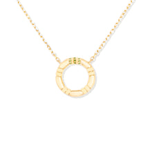Load image into Gallery viewer, The Crew Small Circle Pendant Necklace - Tsavorite &amp; Diamond
