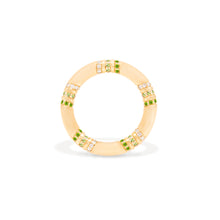 Load image into Gallery viewer, The Crew Stacking Ring - Tsavorite &amp; Diamond
