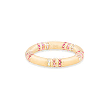 Load image into Gallery viewer, The Crew Stacking Ring - Pink Sapphire &amp; Diamond
