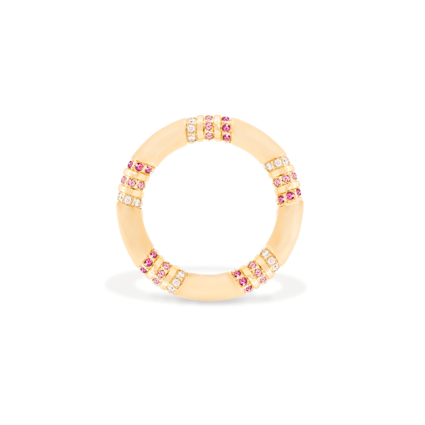 Crew Stacking Ring - Pink Sapphire & Diamond