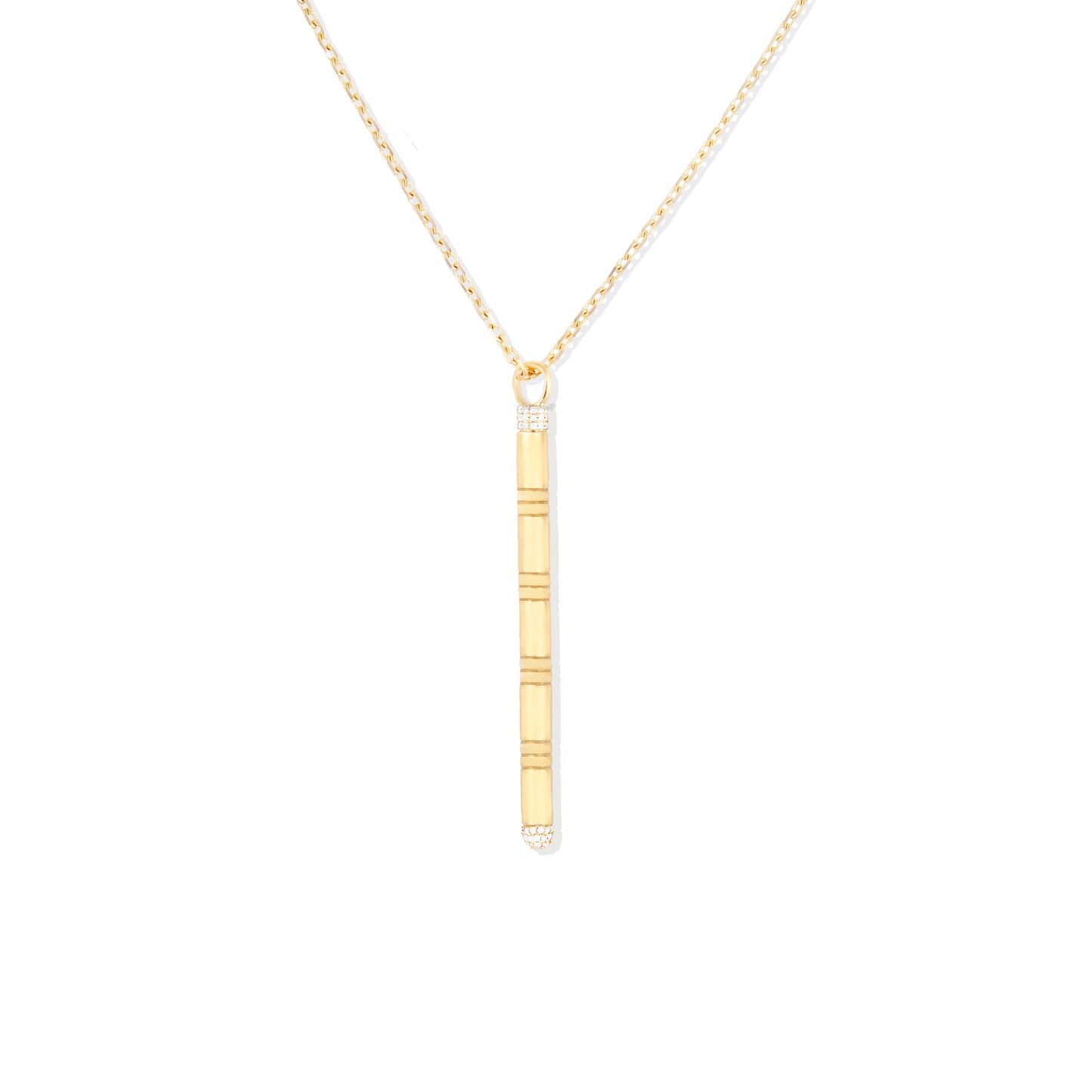 Crew Stick Pendant Necklace - Diamond