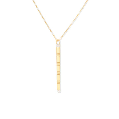 Crew Stick Pendant Necklace - Diamond