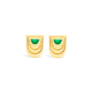 The Edge Ribbed Party Stud Earring