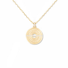 Load image into Gallery viewer, Edge Disk Pendant Necklace
