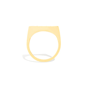 Edge Straight Stacking Ring - Multi Color Sapphire