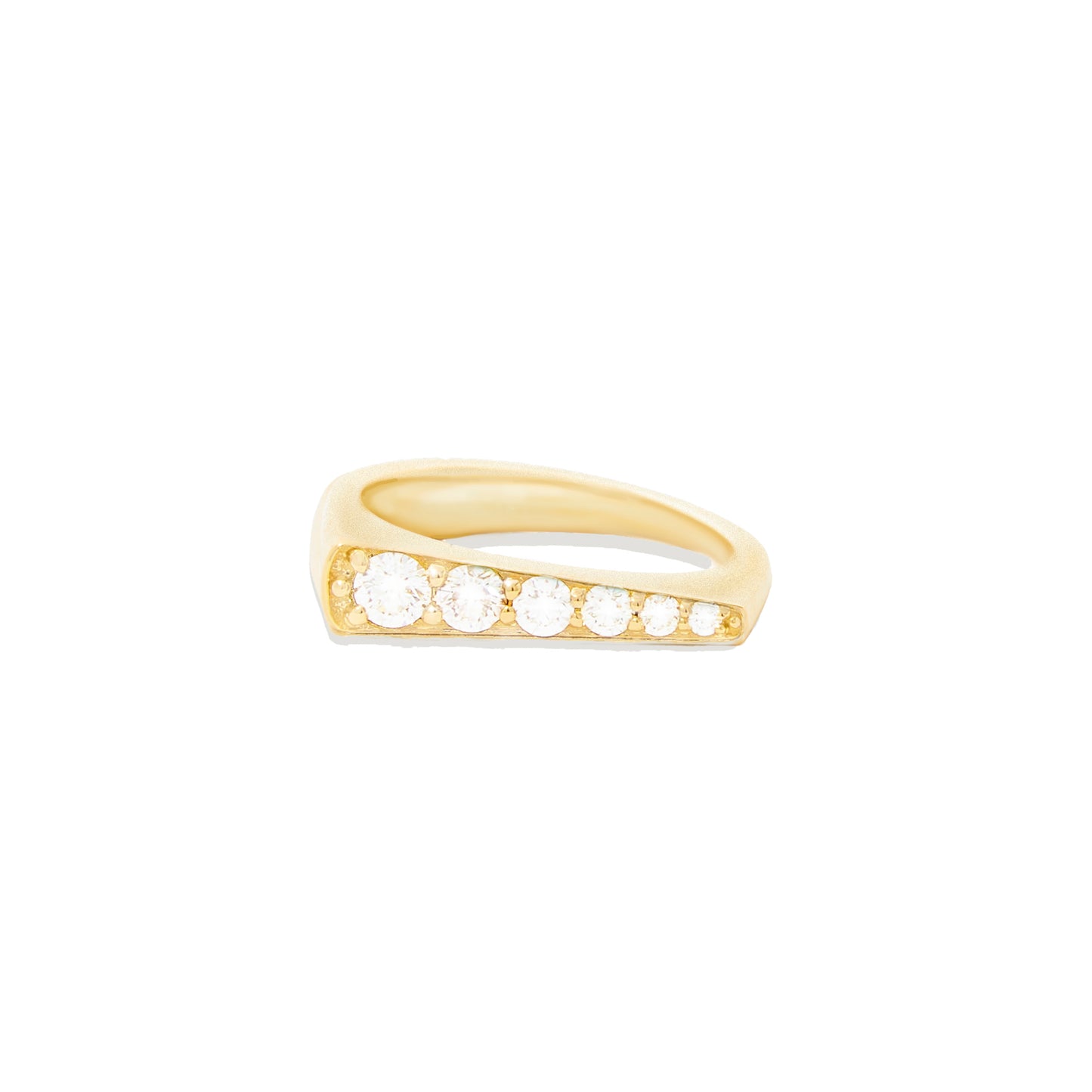 Spark Tapered Stacking Ring - Diamond