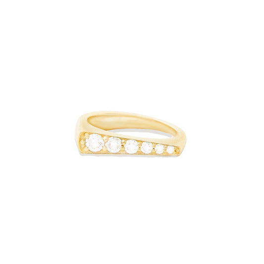 Spark Tapered Stacking Ring - Diamond