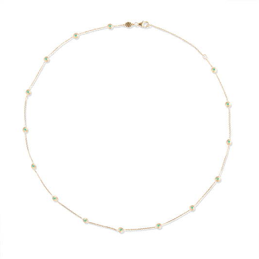 Evolve Station Necklace - Emerald