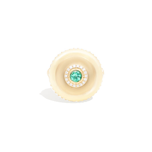 Evolve Cocktail Ring - Emerald