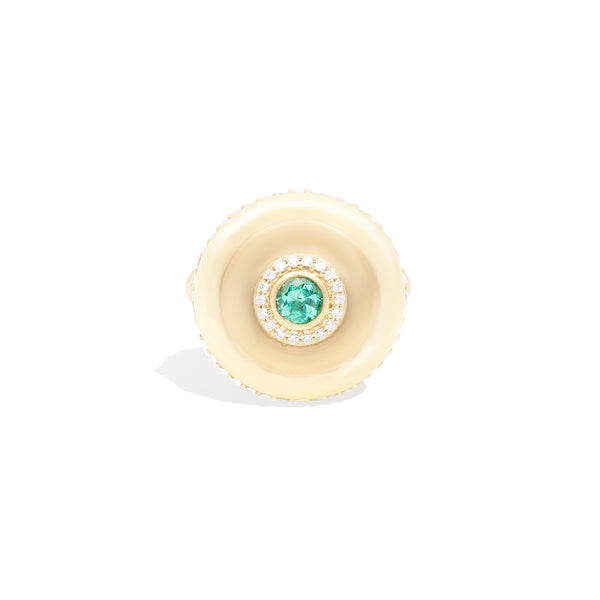 Evolve Cocktail Ring - Emerald