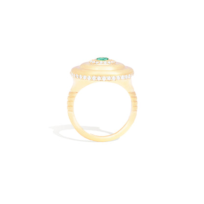 Evolve Cocktail Ring - Emerald