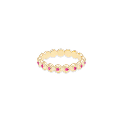Evolve Stacking Ring - Small (Pink Sapphire)