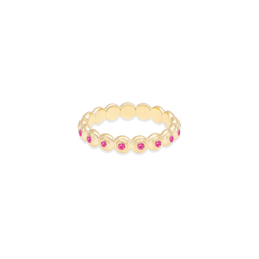 Evolve Stacking Ring - Small (Pink Sapphire)