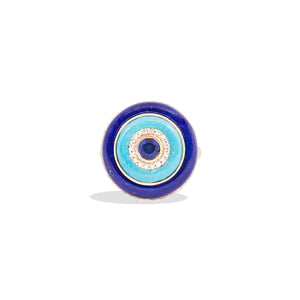 Evolve Stone Inlay Cocktail Ring - Blue