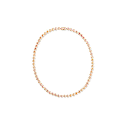 Evolve Link Necklace - Pink & Orange Sapphire