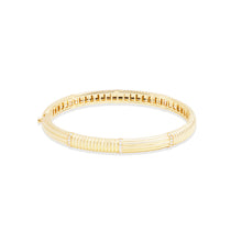Load image into Gallery viewer, Found Ribbed Bangle Bracelet - Diamond
