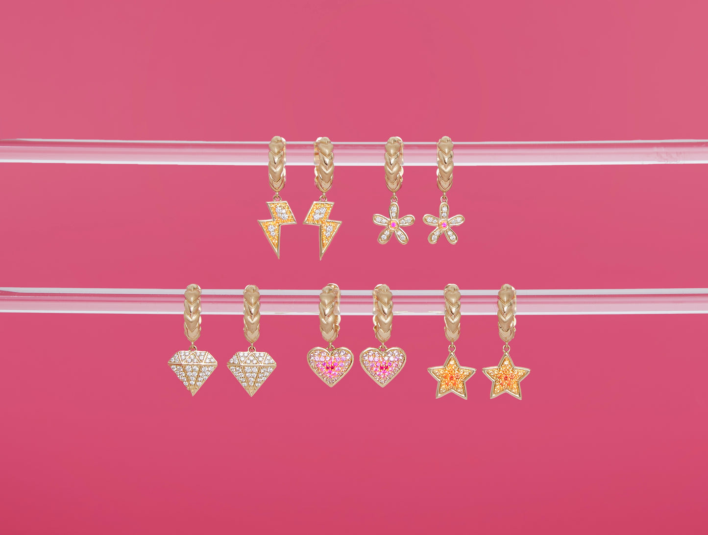 Juju Star Charm Huggie