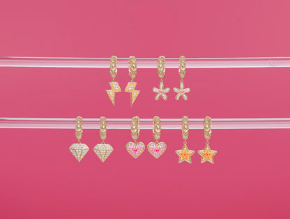 Juju Star Charm Huggie