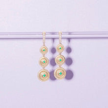 Load image into Gallery viewer, Evolve Chandelier Earring - Emerald
