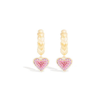 Juju Heart Charm Huggie